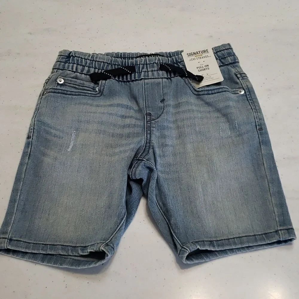 NWT Boys Signature Levi's GOLD Pull-On Shorts Sz S
